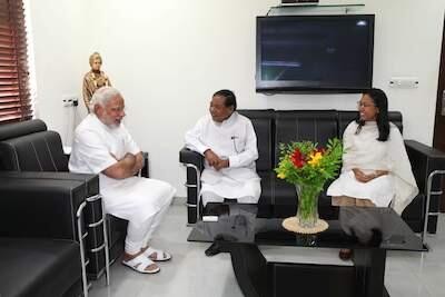 PA Sangma meets Narendra Modi 